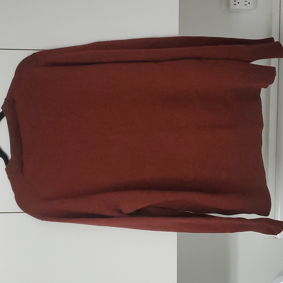 Banana Republic XL Flipucci Mens Swester Rust Color Fine Italian Yarn Wool Sim - Picture 8 of 13